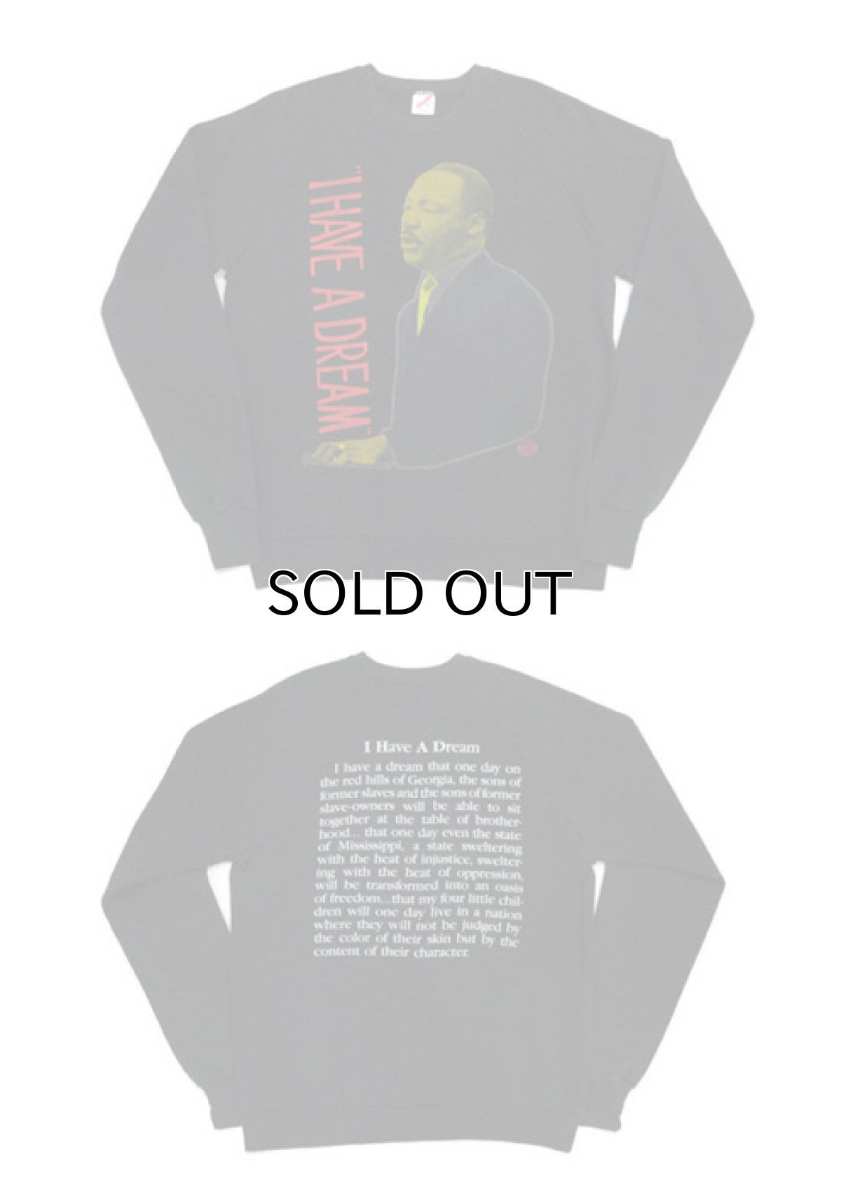 画像3: 1980's Jerzees " Martin Luther King jr. " Crew Neck Sweat　BLACK　size L 位 (表記 XL) (3)