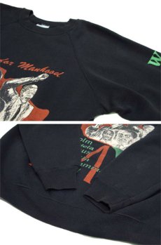 画像5: 1980's Hanes " M is for Manhood " Crew Neck Sweat　BLACK　size M 位 (表記 L) (5)