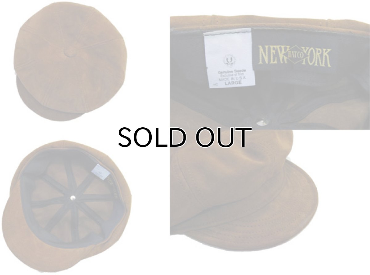 画像3: NewYorkHat "Spitfire" Suede Casquette made in USA RUST ( Lt. Brown ) (3)