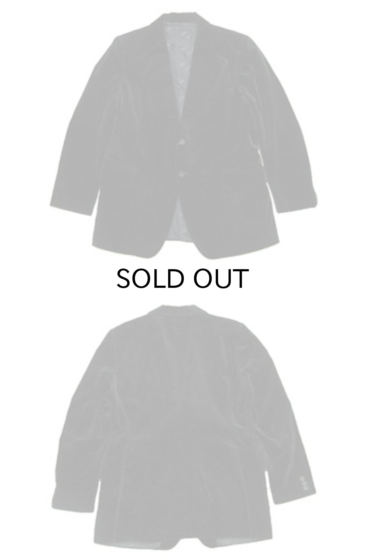 画像3: 1980's " Yves Saint Laurent " 3-Button Velour Jacket　size M -L (表記 20) (3)