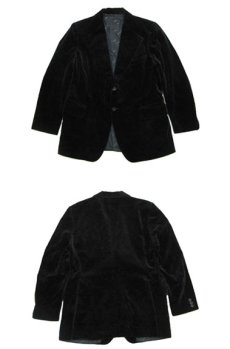 画像3: 1980's " Yves Saint Laurent " 3-Button Velour Jacket　size M -L (表記 20) (3)
