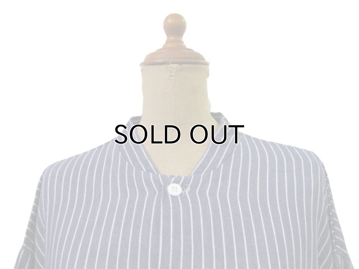 画像3: ~ 1970's OLD Germany Stripe L/S Shirts  BLUE系 size XL位  (表記 45/46 ) (3)