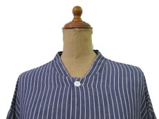 画像3: ~ 1970's OLD Germany Stripe L/S Shirts  BLUE系　size XL位  (表記 45/46 ) (3)