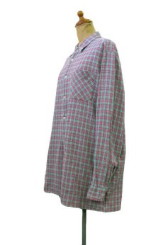 画像2: ~ 1960's OLD Europe L/S Pullover Shirts  GREEN系　size M - L位  (表記 なし ) (2)