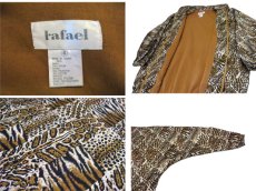 画像4: 1990's~ "Rafael" Animal Print Crazy Pattern Nylon Jacket　size M - L位 (表記 S) (4)