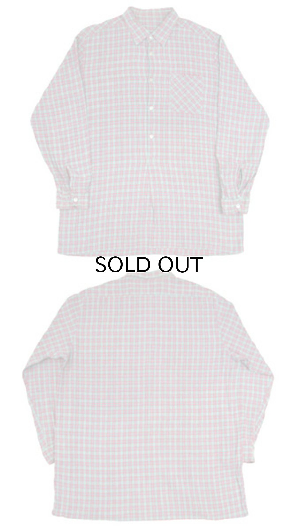 画像4: ~ 1960's OLD Europe L/S Pullover Shirts  GREEN系 size M - L位  (表記 なし ) (4)