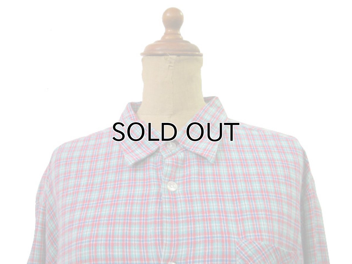 画像5: ~ 1960's OLD Europe L/S Pullover Shirts  GREEN系 size M - L位  (表記 なし ) (5)