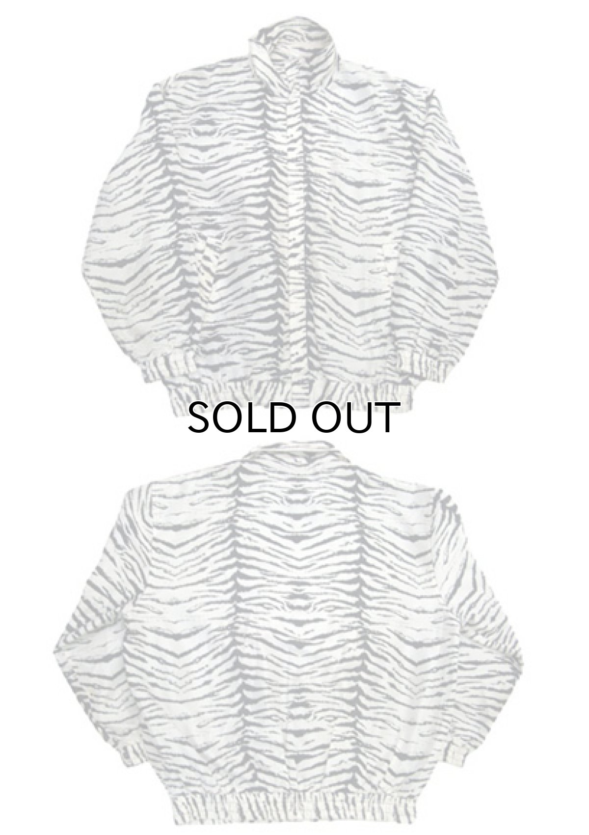 画像3: 1980's~ "FUDA" Animal Pattern Silk Jacket　"Zebra"　size L位 (表記 L) (3)