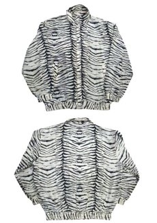 画像3: 1980's~ "FUDA" Animal Pattern Silk Jacket　"Zebra"　size L位 (表記 L) (3)