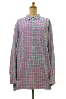 画像1: ~ 1960's OLD Europe L/S Pullover Shirts  GREEN系　size M - L位  (表記 なし ) (1)