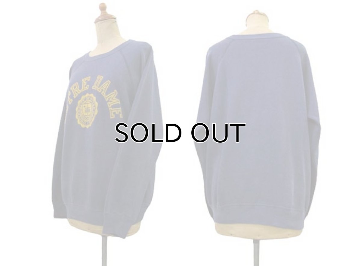 画像2: 1980's "Champion" College Print Sweat NAVY sizeS -  M 位 (表記 L) (2)