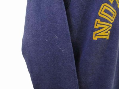 画像2: 1980's "Champion" College Print Sweat　NAVY　sizeS -  M 位 (表記 L)