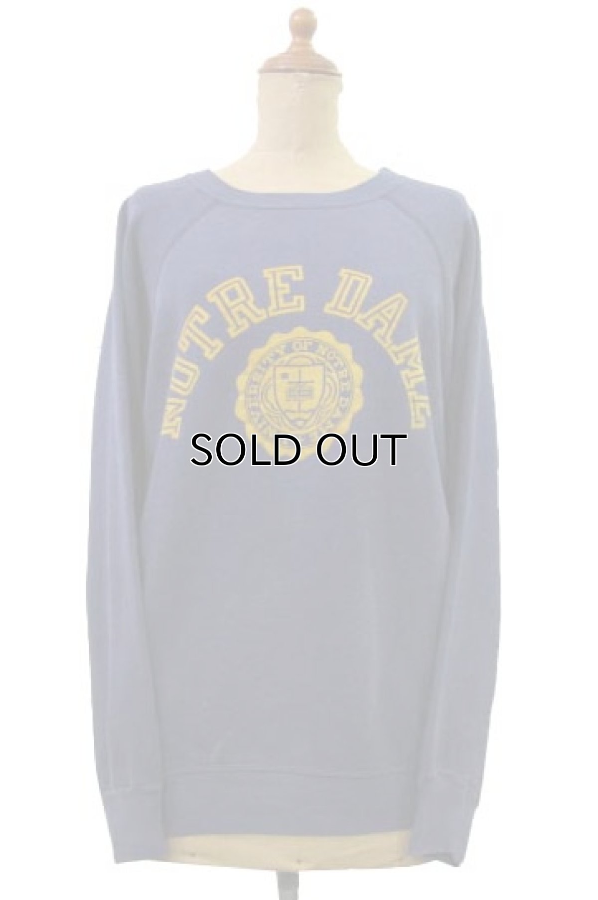 画像1: 1980's "Champion" College Print Sweat　NAVY　sizeS -  M 位 (表記 L) (1)