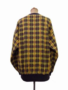 画像3: 1980's "EZ SPIRIT" Tartan Check Print Sweat　NAVY　size M 位 (表記 M) (3)