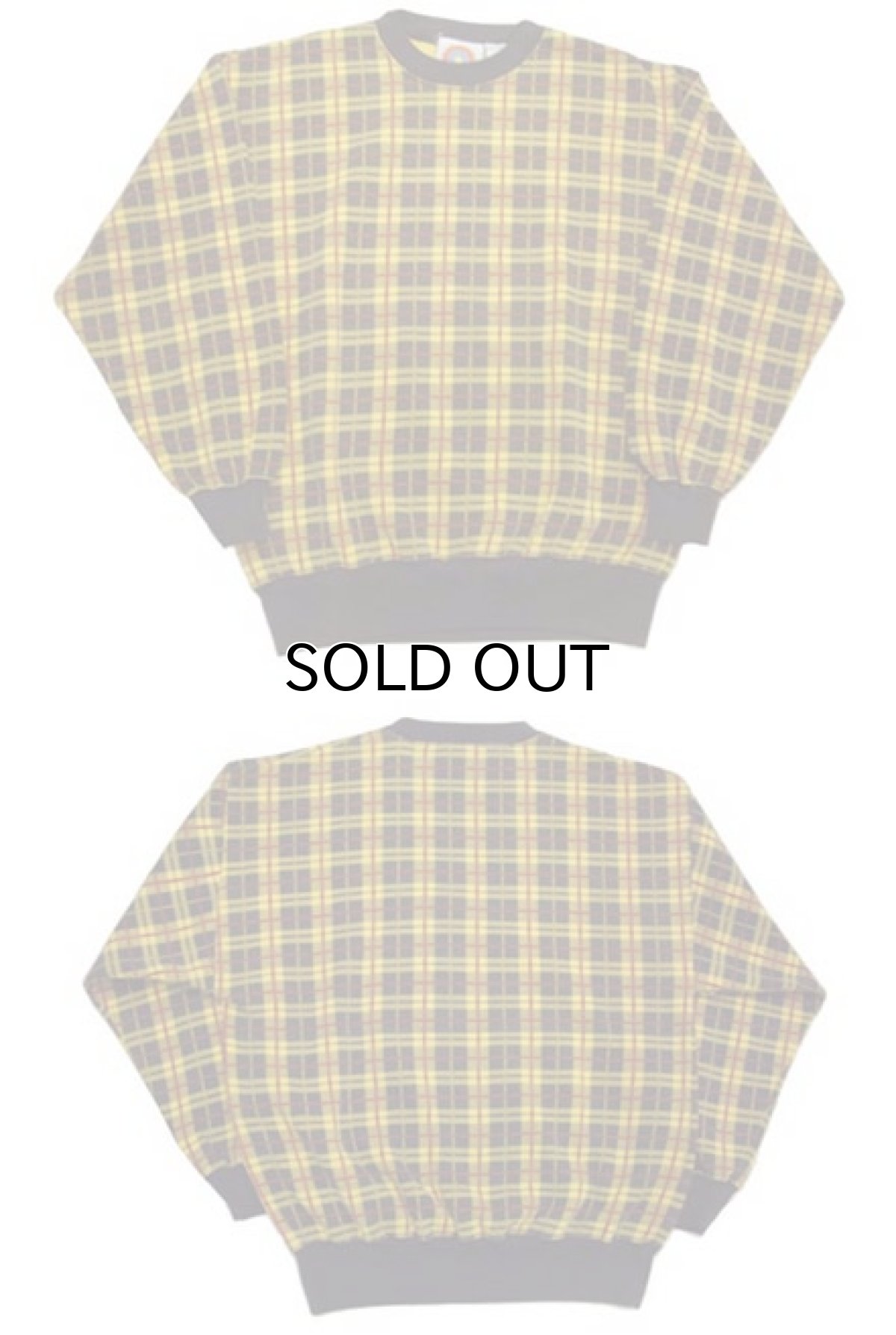 画像5: 1980's "EZ SPIRIT" Tartan Check Print Sweat NAVY size M 位 (表記 M) (5)