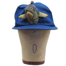 画像2: Decoration Cotton Cap　"魚"　color : BLUE (2)