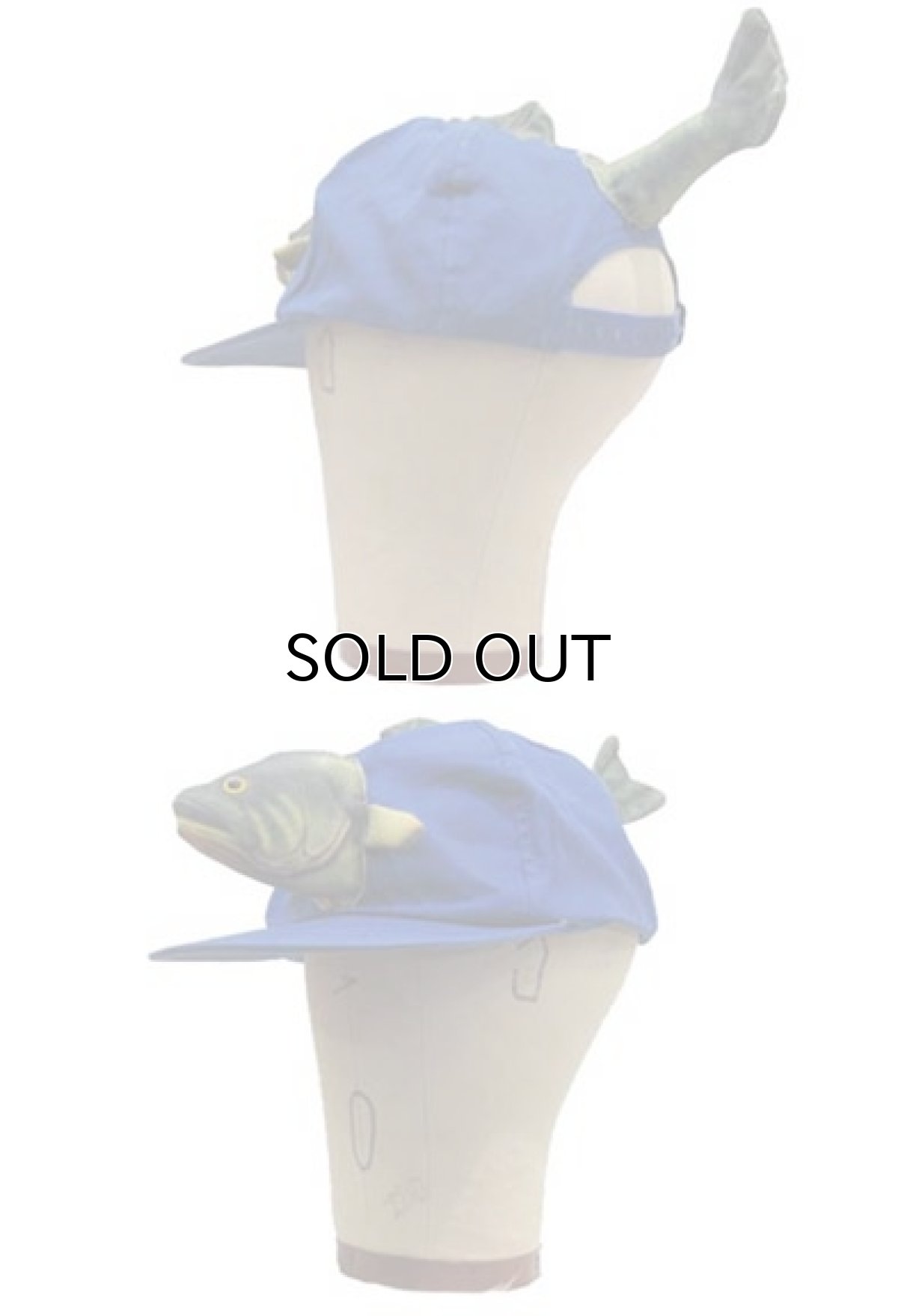 画像4: Decoration Cotton Cap　"魚"　color : BLUE (4)