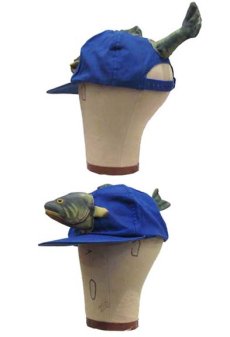 画像4: Decoration Cotton Cap　"魚"　color : BLUE (4)