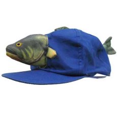 画像1: Decoration Cotton Cap　"魚"　color : BLUE (1)
