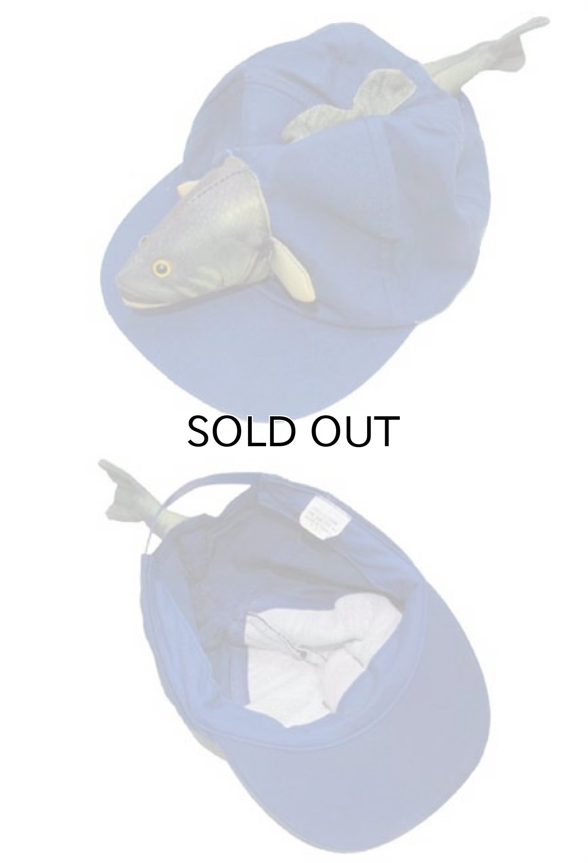 画像5: Decoration Cotton Cap　"魚"　color : BLUE (5)