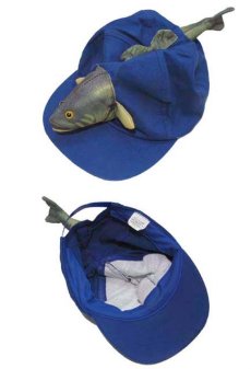 画像5: Decoration Cotton Cap　"魚"　color : BLUE (5)