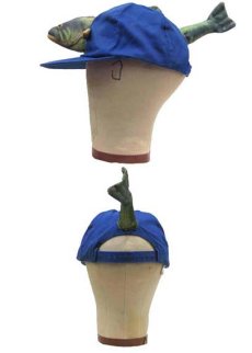 画像3: Decoration Cotton Cap　"魚"　color : BLUE (3)