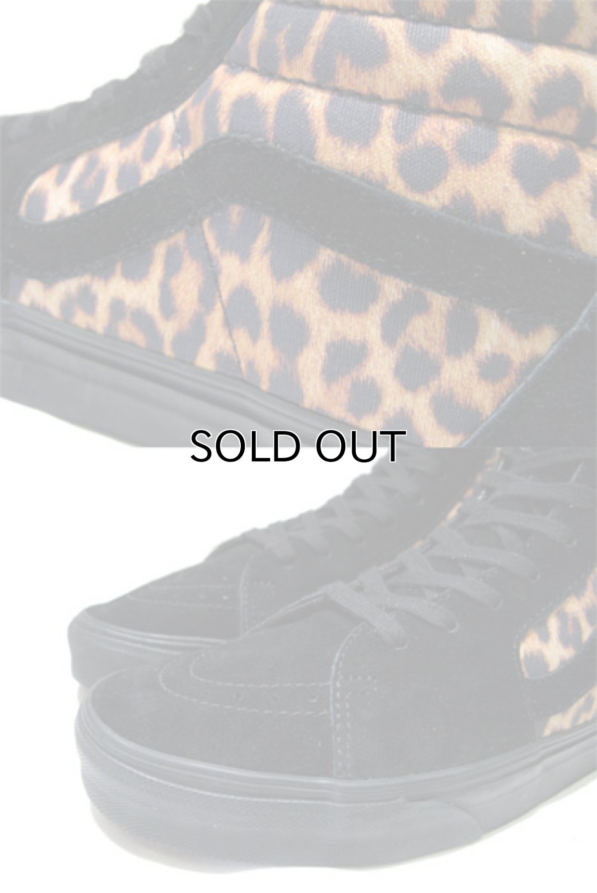 画像4: ◆SALE◆NEW VANS "Hi-Top" Suede / Canvas Sneaker　BLACK / LEOPARD　size US 8.5 (4)