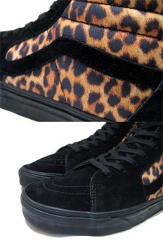 画像4: ◆SALE◆NEW VANS "Hi-Top" Suede / Canvas Sneaker　BLACK / LEOPARD　size US 8.5 (4)