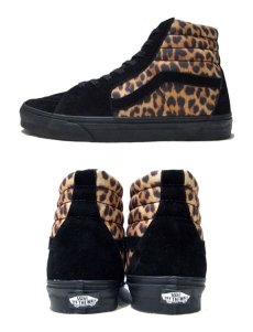 画像3: ◆SALE◆NEW VANS "Hi-Top" Suede / Canvas Sneaker　BLACK / LEOPARD　size US 8.5 (3)