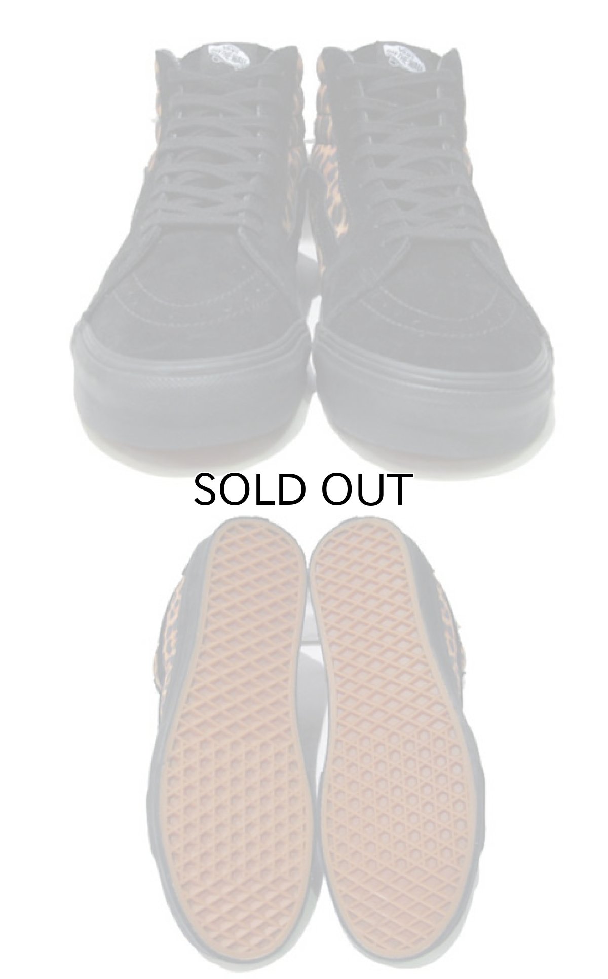 画像2: ◆SALE◆NEW VANS "Hi-Top" Suede / Canvas Sneaker　BLACK / LEOPARD　size US 8.5 (2)