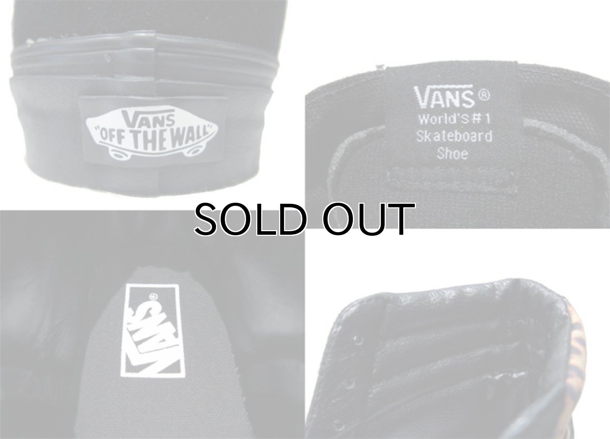 画像5: ◆SALE◆NEW VANS "Hi-Top" Suede / Canvas Sneaker　BLACK / LEOPARD　size US 8.5 (5)