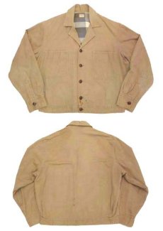 画像3: 1950's  "VOISINET" Herringbone Twill Work Jacket　size L - XL位  (表記 44) (3)