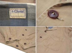 画像4: 1950's  "VOISINET" Herringbone Twill Work Jacket　size L - XL位  (表記 44) (4)