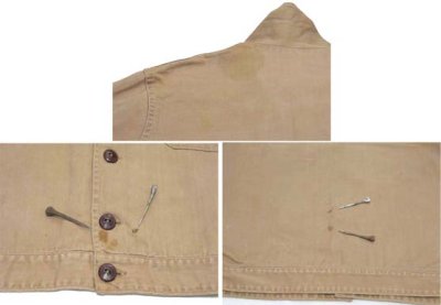 画像1: 1950's  "VOISINET" Herringbone Twill Work Jacket　size L - XL位  (表記 44)