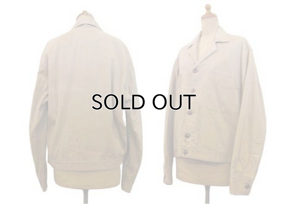 画像2: 1950's  "VOISINET" Herringbone Twill Work Jacket　size L - XL位  (表記 44) (2)