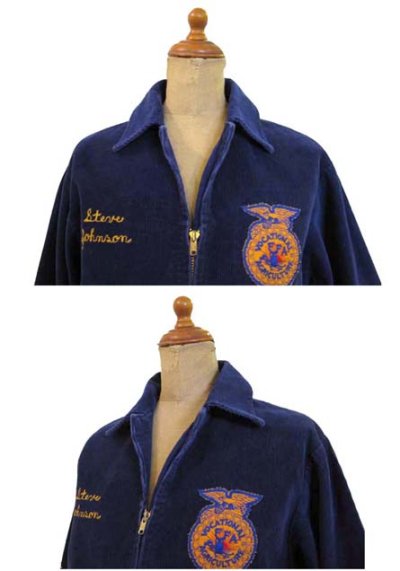 画像2: 1970's  FFA OLD Corduroy Jacket made in USA　color : NAVY　size S位  (表記 36)