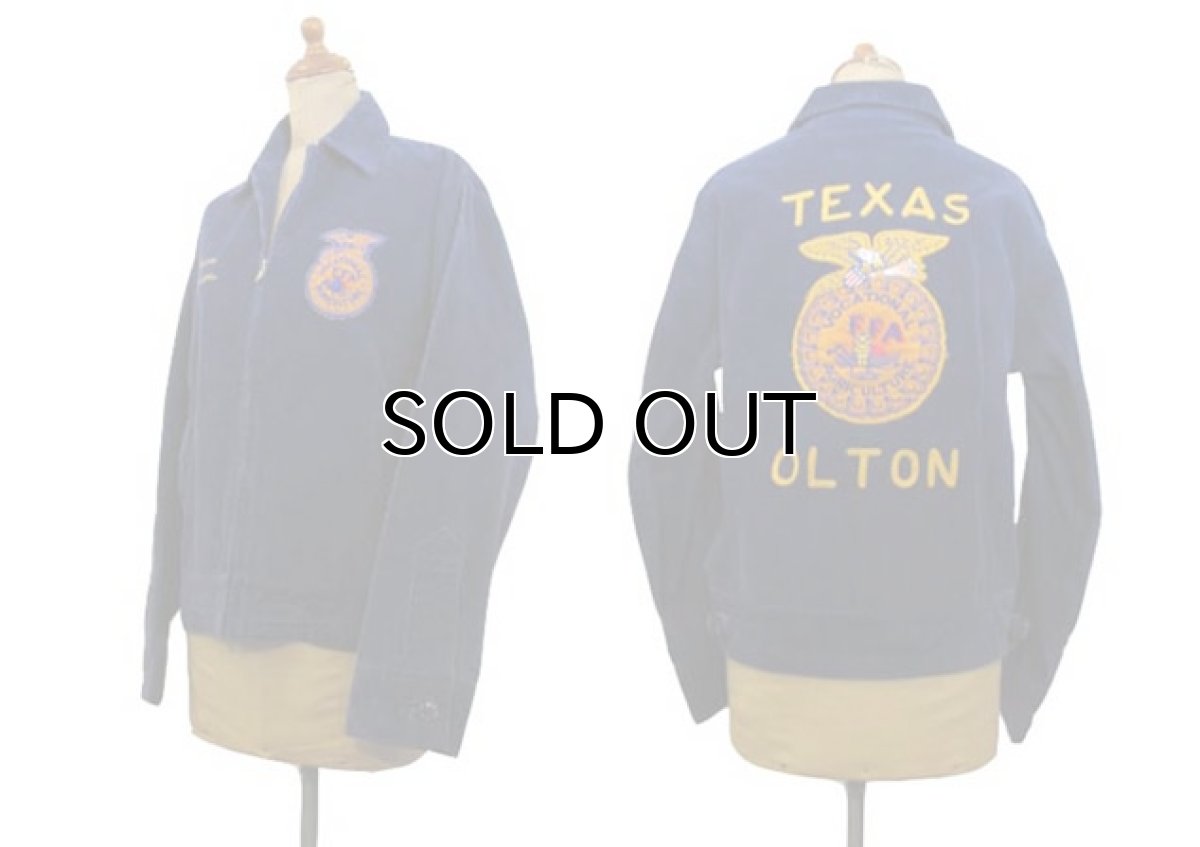 画像2: 1970's  FFA OLD Corduroy Jacket made in USA　color : NAVY　size S位  (表記 36) (2)