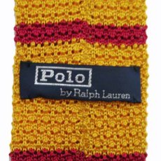 画像2: "Polo by Ralph Lauren" Knit Tie　made in ITALY　color : YELLOW / RED (2)