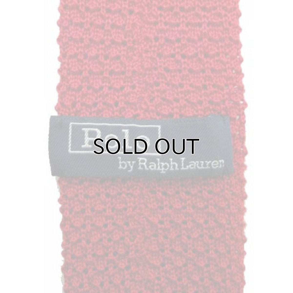 画像2: "Polo by Ralph Lauren" Knit Tie　made in ITALY　color : RED (2)