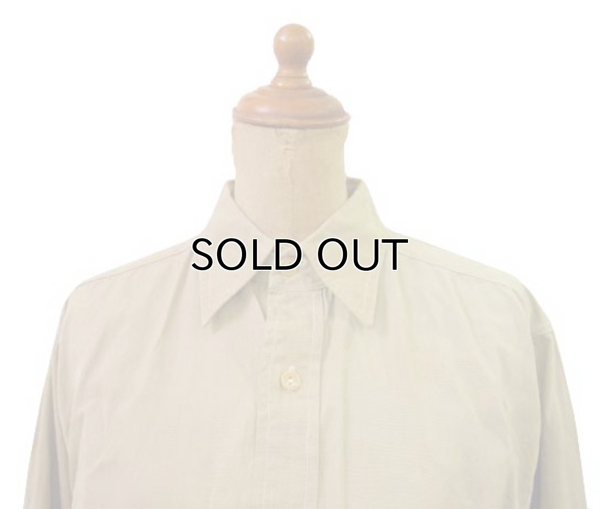 画像4: 1950's "OLD BALDY" L/S Chino Shirts  BEIGE系　size L位  (表記 15 ) (4)