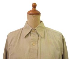 画像4: 1950's "OLD BALDY" L/S Chino Shirts  BEIGE系　size L位  (表記 15 ) (4)