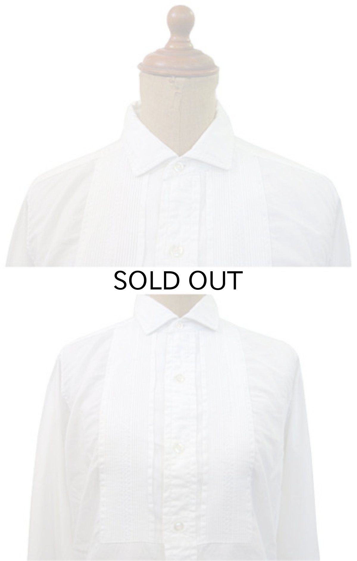 画像3: 1960's~ "KAYNEE"  Double Cuffs Dress Shirts  size XS 位  (表記 13 1/2 ) (3)