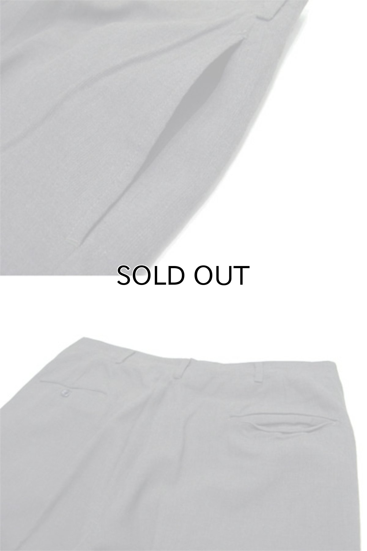 画像5: 1970's "Seven Sear Slacks" Non Tuck Tapered Trousers Charcoal Grey size 31.5 inch (表記 なし) (5)