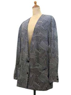 画像2: "CONDOR" Design Collarless Jacket "RAYON"　size M位 (表記 8) (2)