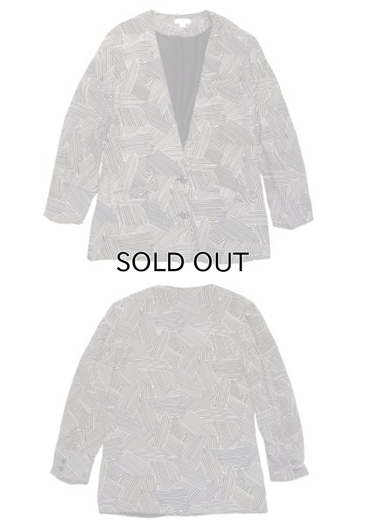 画像4: "CONDOR" Design Collarless Jacket "RAYON"　size M位 (表記 8) (4)