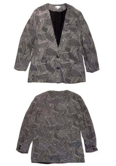 画像4: "CONDOR" Design Collarless Jacket "RAYON"　size M位 (表記 8) (4)
