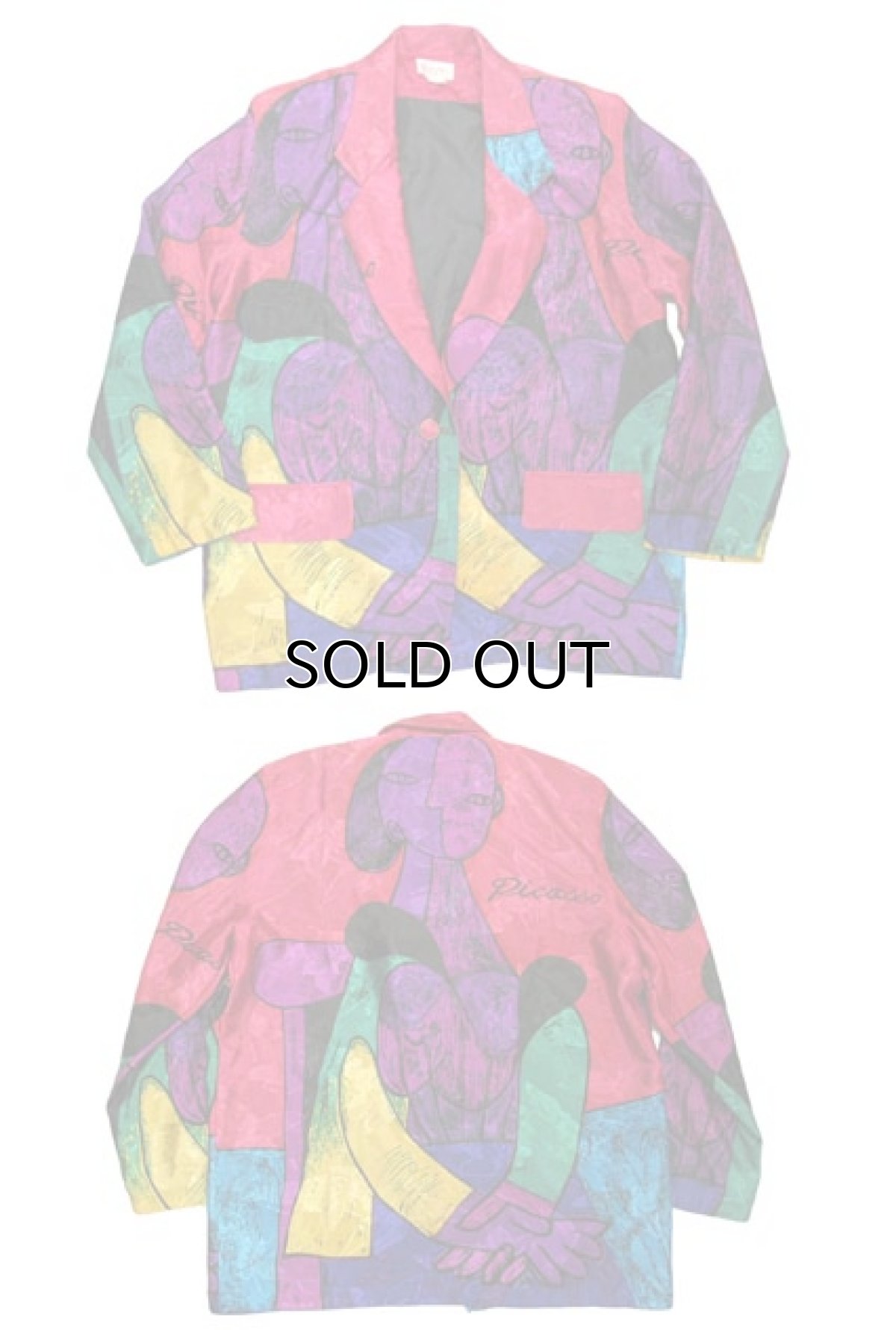 画像4: 1980's~ "Candy Nelson" Design Jacket "PICASSO" size M - L位 (表記 なし) (4)