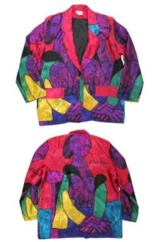 画像4: 1980's~ "Candy Nelson" Design Jacket "PICASSO"　size M - L位 (表記 なし) (4)