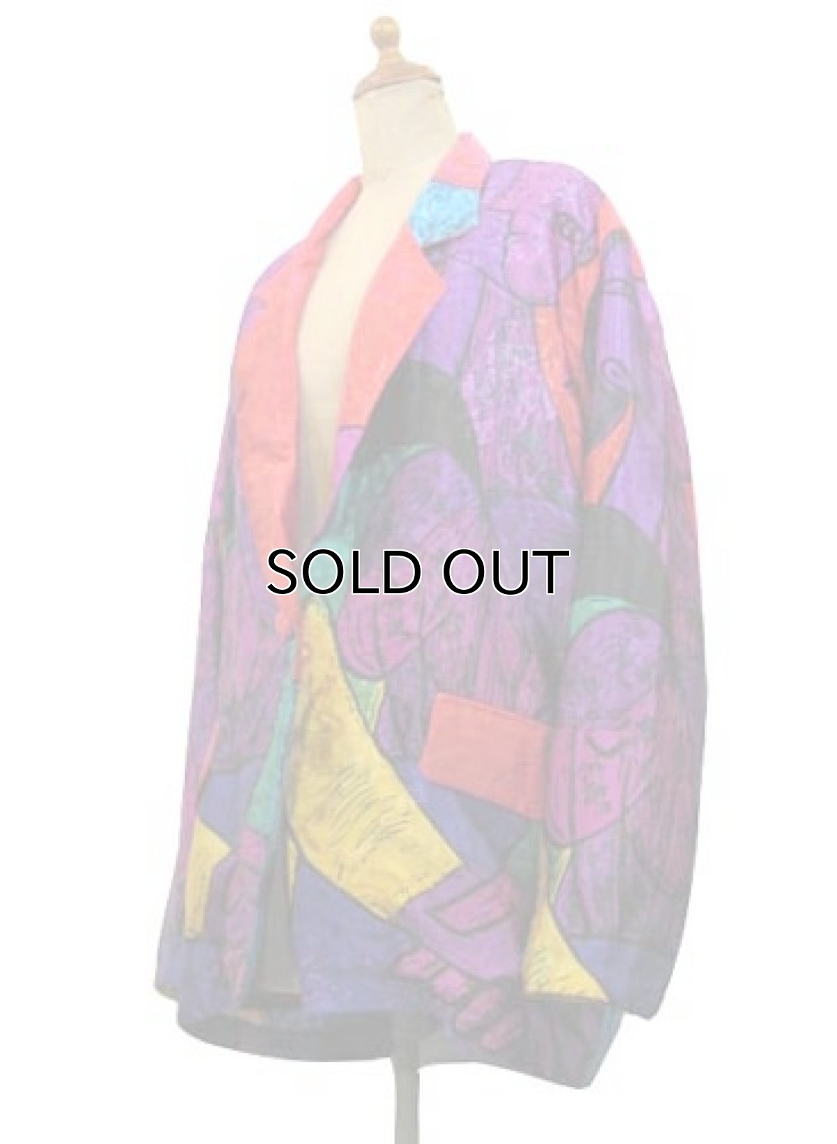 画像2: 1980's~ "Candy Nelson" Design Jacket "PICASSO" size M - L位 (表記 なし) (2)