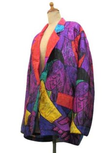 画像2: 1980's~ "Candy Nelson" Design Jacket "PICASSO"　size M - L位 (表記 なし) (2)